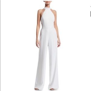 Jay Godfrey white Meghan halter jumpsuit